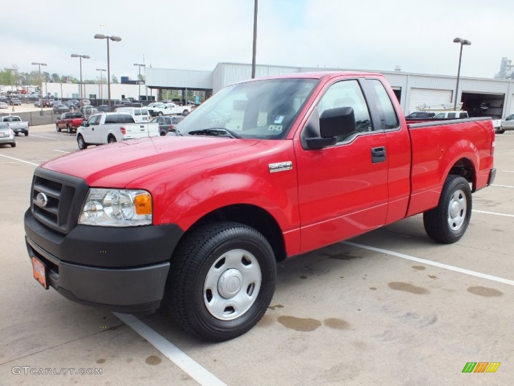 Bright Red 2008 Ford F150 XL Regular Cab Exterior Photo #62196140