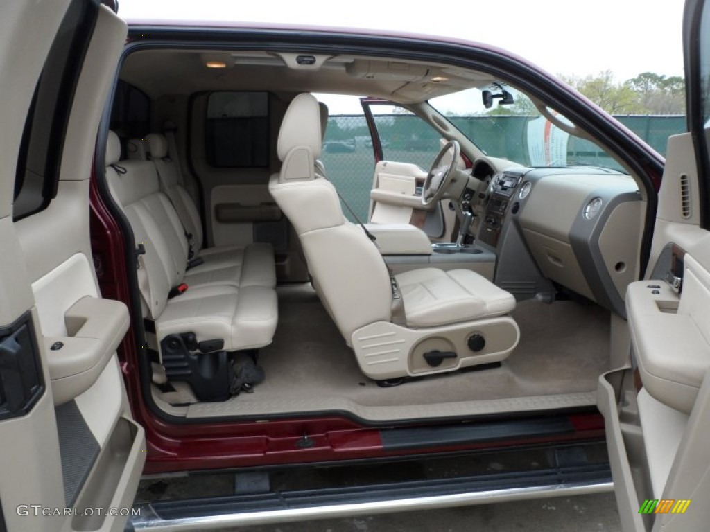 Tan Interior 2004 Ford F150 Lariat SuperCab Photo #62197286