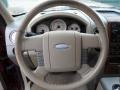 Tan 2004 Ford F150 Lariat SuperCab Steering Wheel