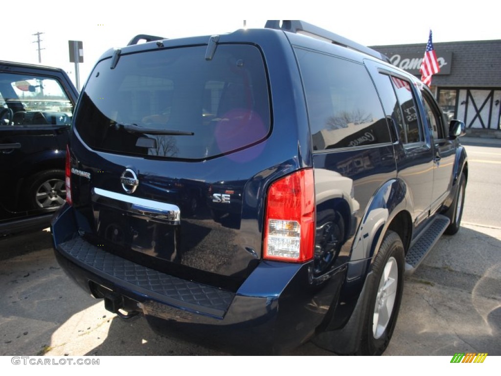 2008 Pathfinder SE 4x4 - Majestic Blue / Graphite photo #3