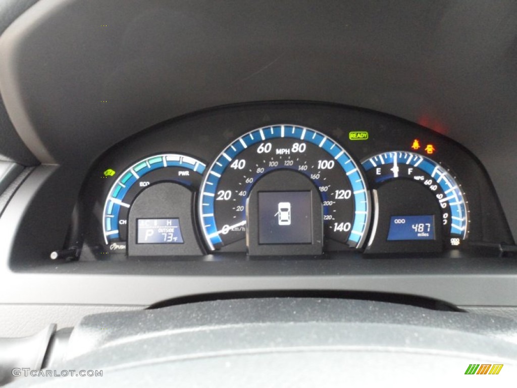 2012 Toyota Camry Hybrid XLE Gauges Photo #62198403