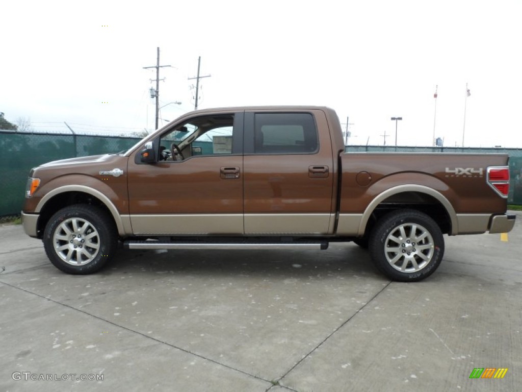 2012 F150 King Ranch SuperCrew 4x4 - Golden Bronze Metallic / King Ranch Chaparral Leather photo #6