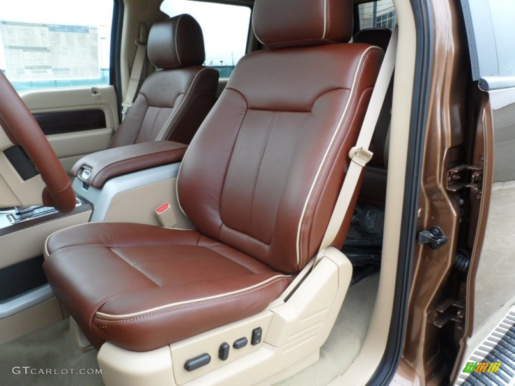 2012 F150 King Ranch SuperCrew 4x4 - Golden Bronze Metallic / King Ranch Chaparral Leather photo #26