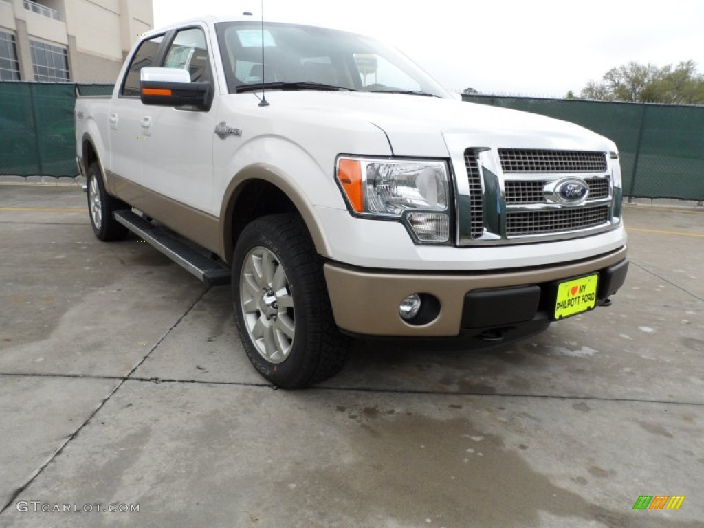 2012 F150 King Ranch SuperCrew 4x4 - White Platinum Metallic Tri-Coat / King Ranch Chaparral Leather photo #1