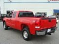 2007 Fire Red GMC Sierra 2500HD SLE Extended Cab 4x4  photo #4