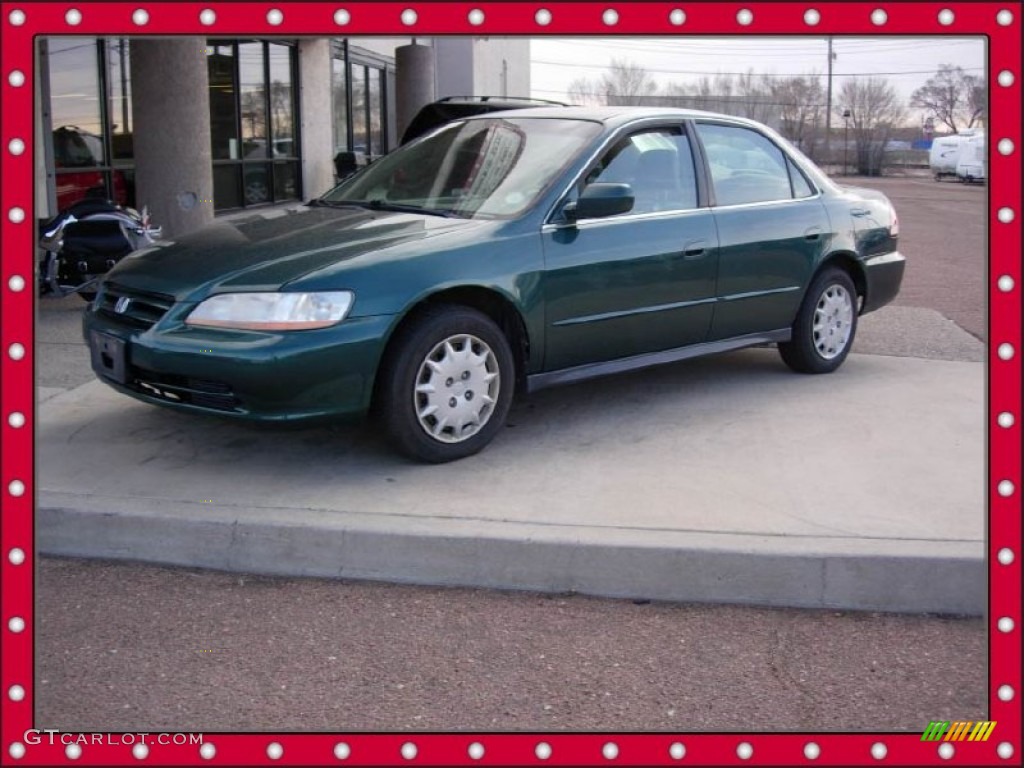 2002 Accord LX Sedan - Noble Green Pearl / Quartz Gray photo #1