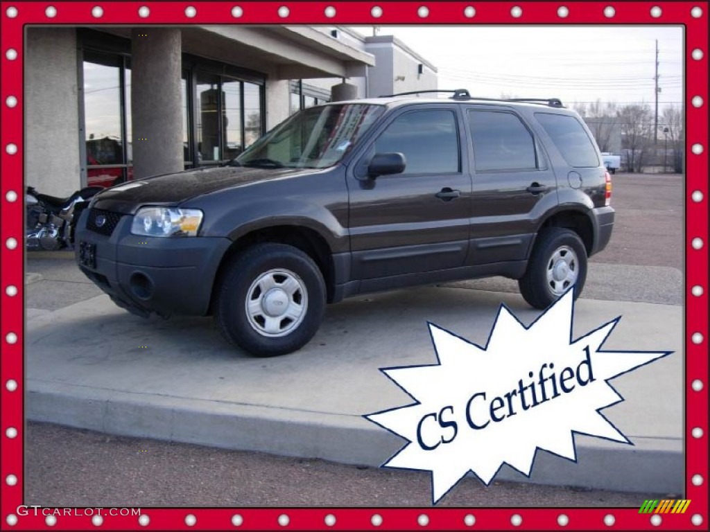 2007 Escape XLS - Dark Stone Metallic / Medium/Dark Flint photo #1