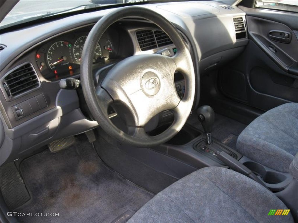 2001 Elantra GLS - Pewter / Gray photo #11