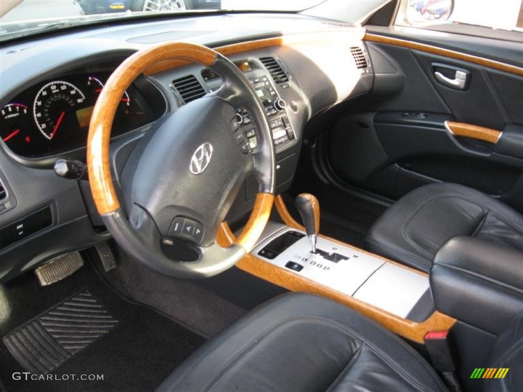 Black Interior 2006 Hyundai Azera Limited Photo #62202357