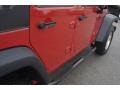 2008 Flame Red Jeep Wrangler Unlimited X 4x4  photo #44