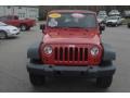 2008 Flame Red Jeep Wrangler Unlimited X 4x4  photo #49
