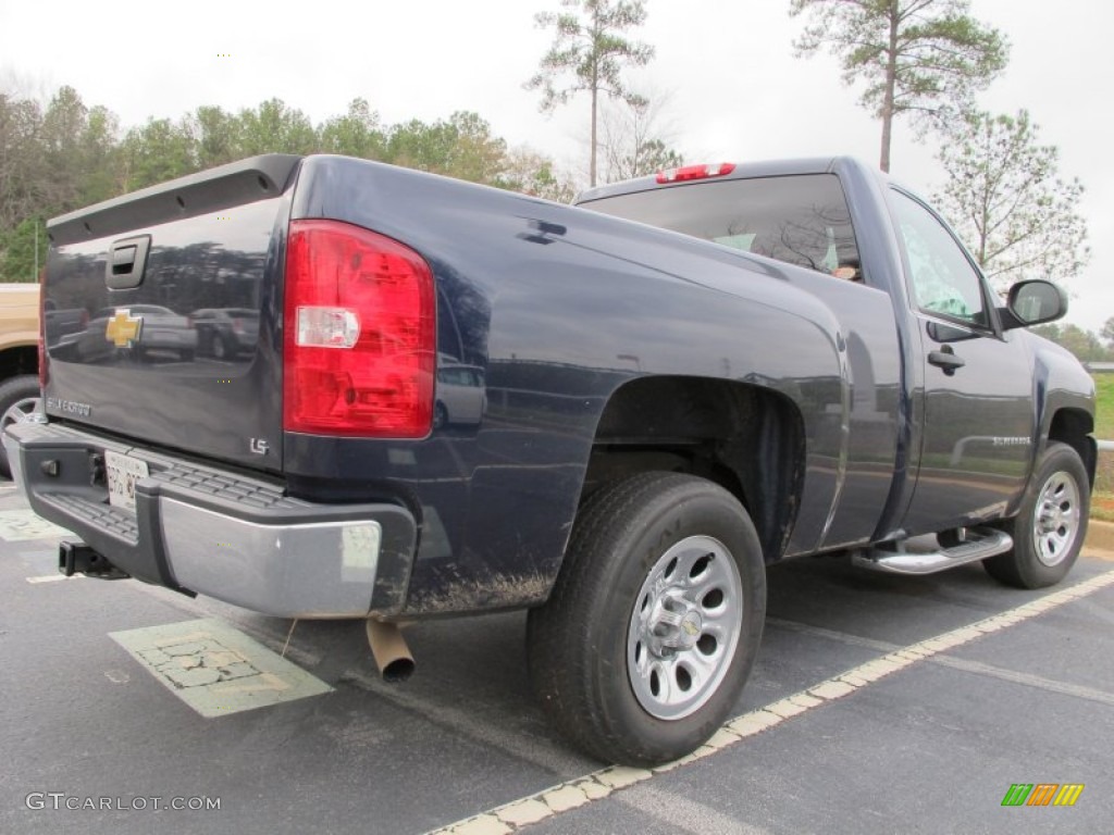 2009 Silverado 1500 LS Regular Cab - Imperial Blue Metallic / Dark Titanium photo #3