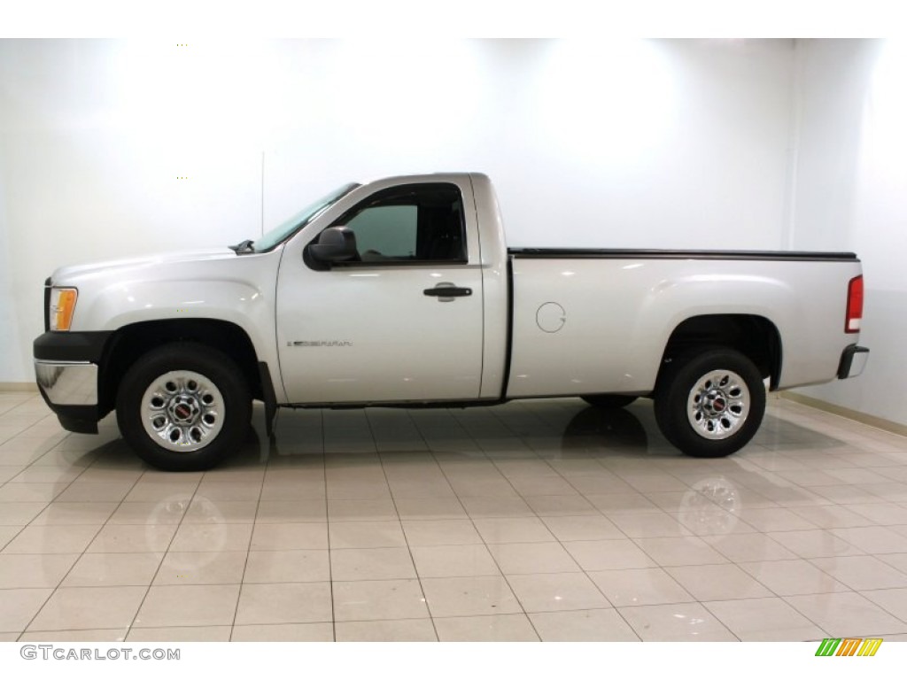 2010 Sierra 1500 Regular Cab - Pure Silver Metallic / Dark Titanium photo #4