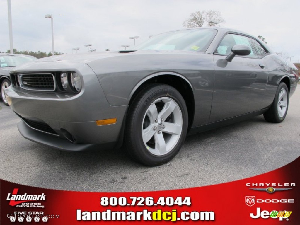 2012 Challenger SXT - Tungsten Metallic / Dark Slate Gray photo #1