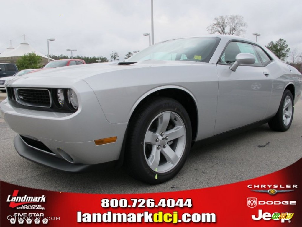 2012 Challenger SXT - Bright Silver Metallic / Dark Slate Gray photo #1