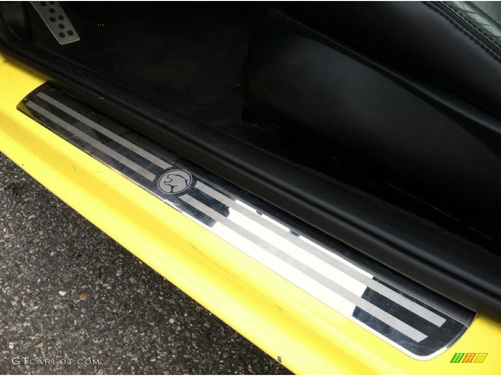 2001 Cougar V6 - Zinc Yellow / Midnight Black photo #22