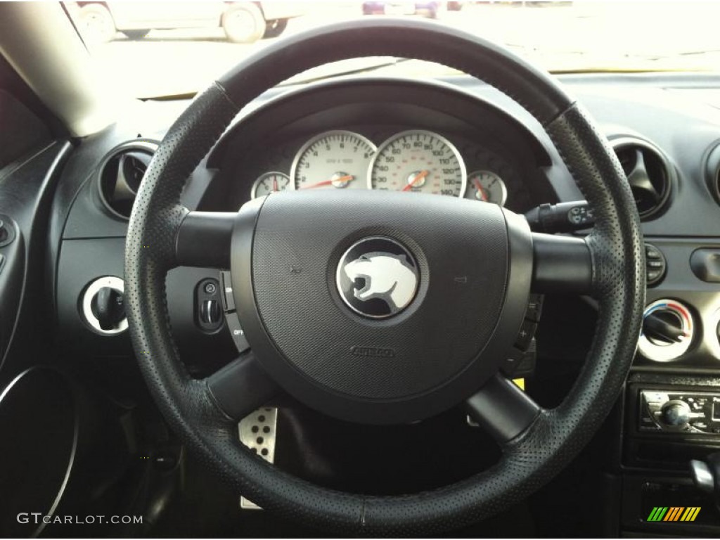 2001 Mercury Cougar V6 Midnight Black Steering Wheel Photo #62206526