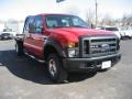 Red - F250 Super Duty XL Crew Cab 4x4 Chassis Photo No. 4