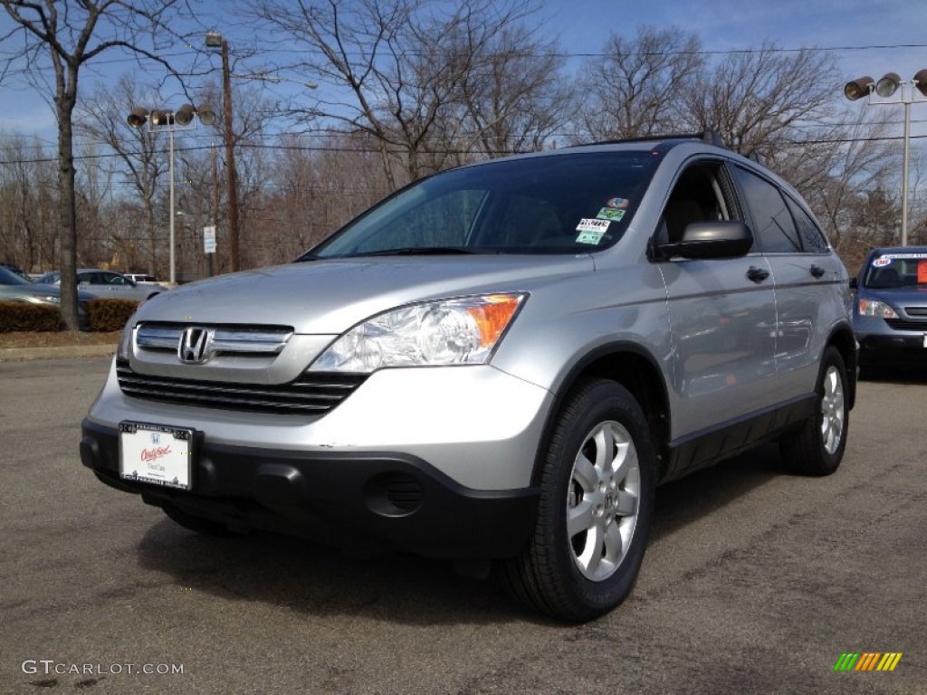 2009 CR-V EX 4WD - Alabaster Silver Metallic / Gray photo #5