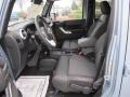 2012 Jeep Wrangler Unlimited Black with Polar White Accents/Orange Stitching Interior Interior Photo