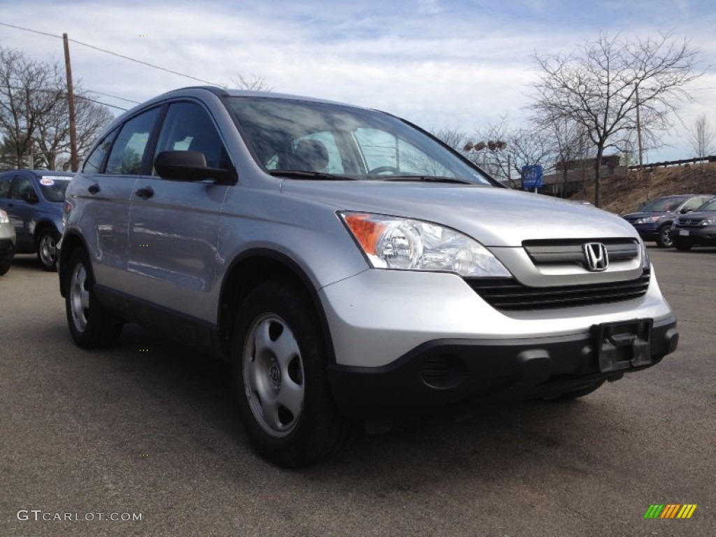 2009 CR-V LX 4WD - Alabaster Silver Metallic / Black photo #7