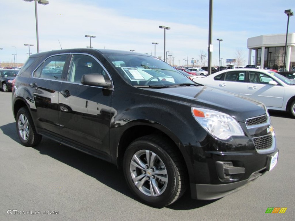 2010 Equinox LS AWD - Black / Jet Black/Light Titanium photo #1