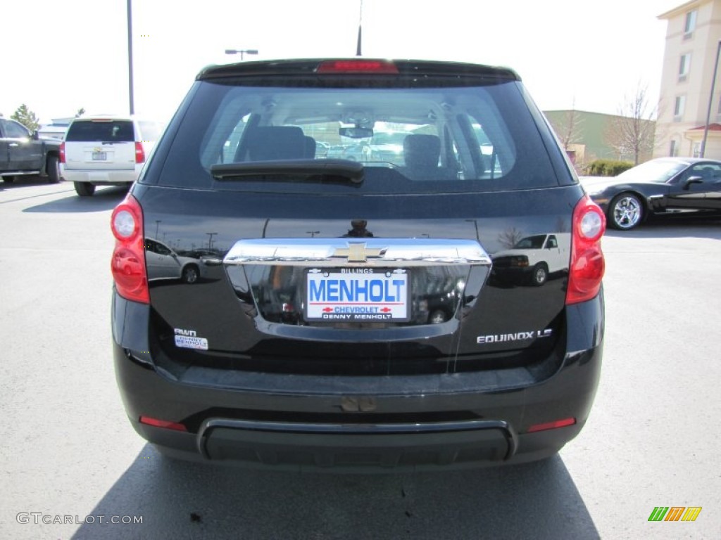 2010 Equinox LS AWD - Black / Jet Black/Light Titanium photo #6