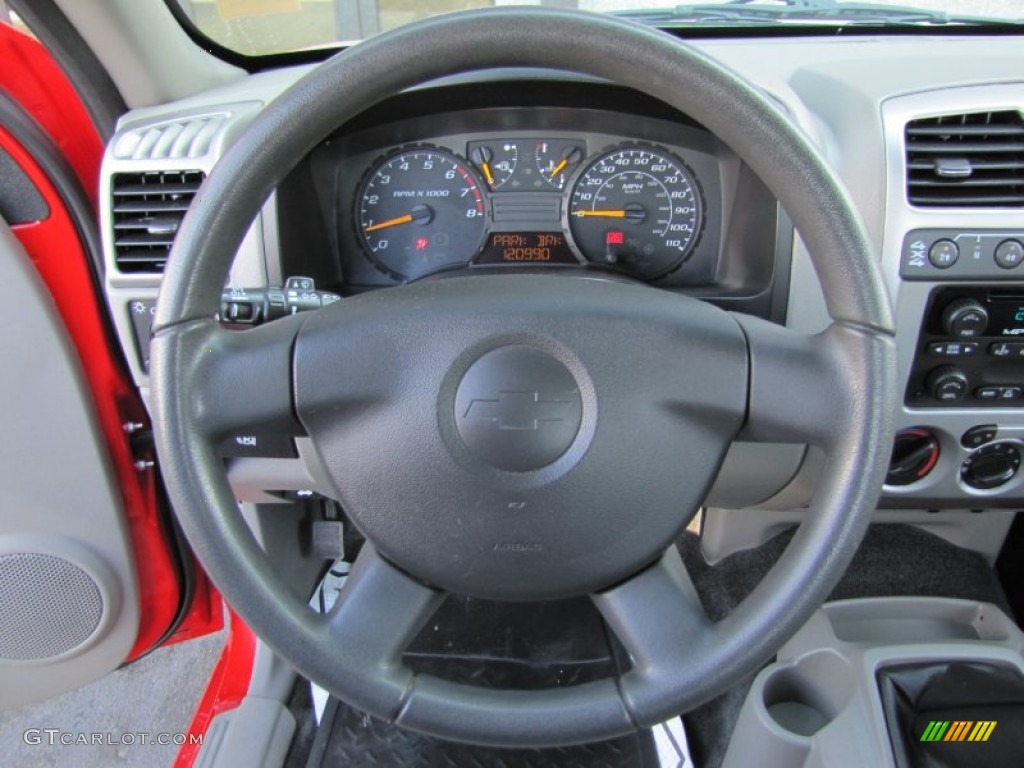 2008 Chevrolet Colorado LS Extended Cab 4x4 Medium Pewter Steering Wheel Photo #62210393