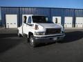 2008 Summit White GMC C Series Topkick C4500 Crew Cab Trailer Truck  photo #2