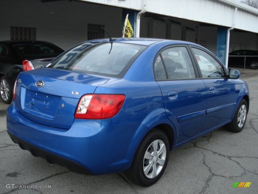 Sapphire Blue 2010 Kia Rio LX Sedan Exterior Photo #62211192