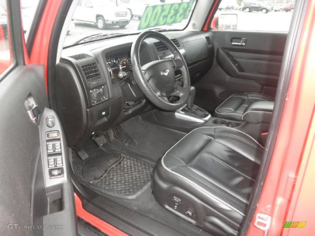 Ebony/Pewter Interior 2009 Hummer H3 T Alpha Photo #62211758