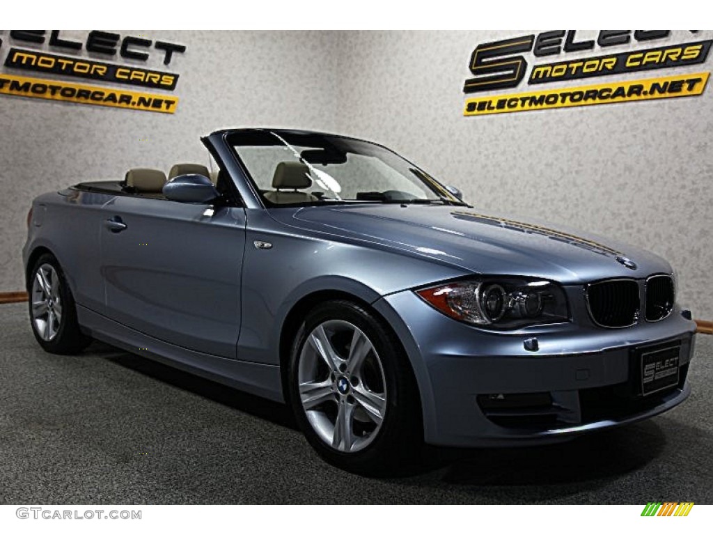 2008 1 Series 128i Convertible - Blue Water Metallic / Savanna Beige photo #4