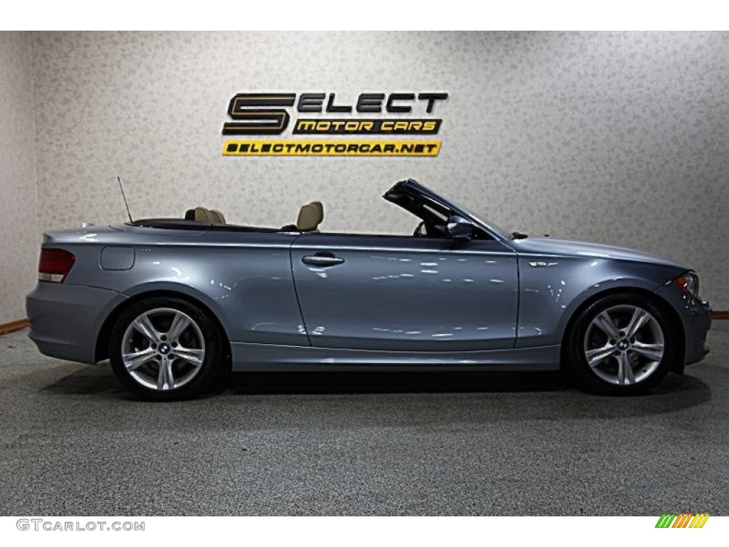 2008 1 Series 128i Convertible - Blue Water Metallic / Savanna Beige photo #5