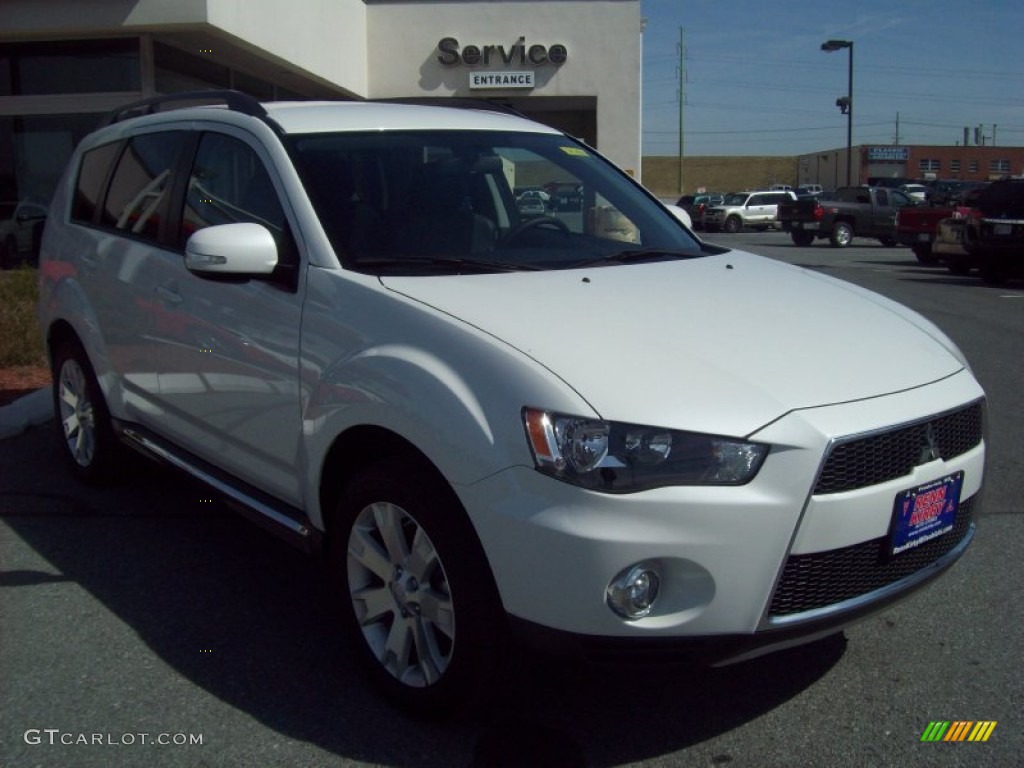 2012 Outlander SE AWD - Diamond White Pearl / Black photo #7