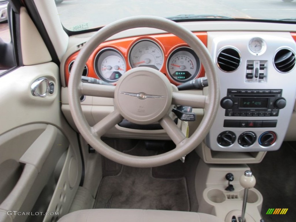 2007 PT Cruiser Touring - Tangerine Pearl / Pastel Pebble Beige photo #14