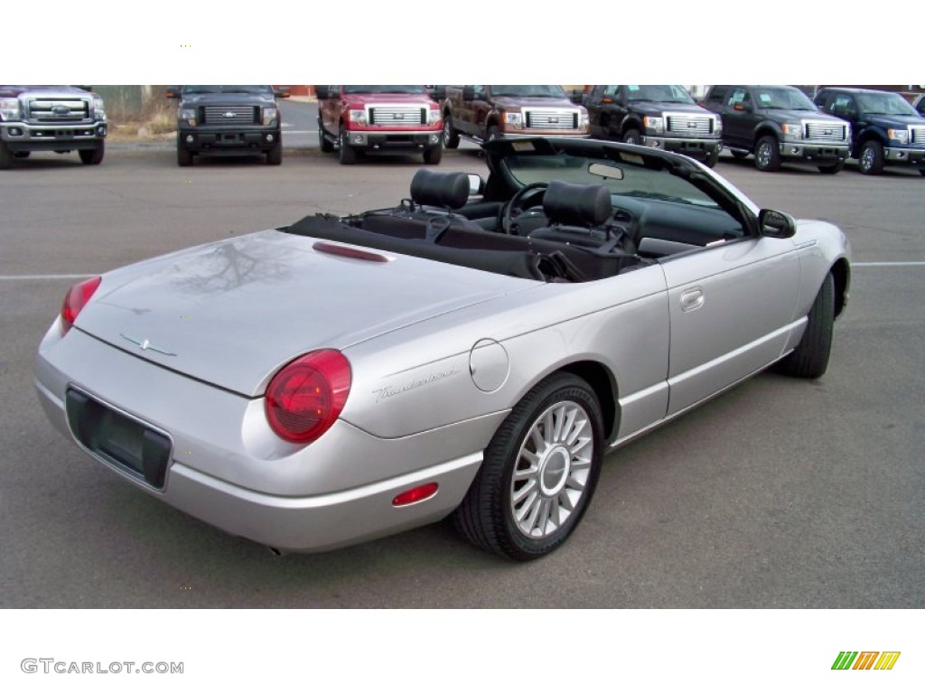Platinum Silver Metallic 2005 Ford Thunderbird Deluxe Roadster Exterior Photo #62216459