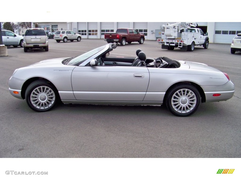 Platinum Silver Metallic 2005 Ford Thunderbird Deluxe Roadster Exterior Photo #62216480