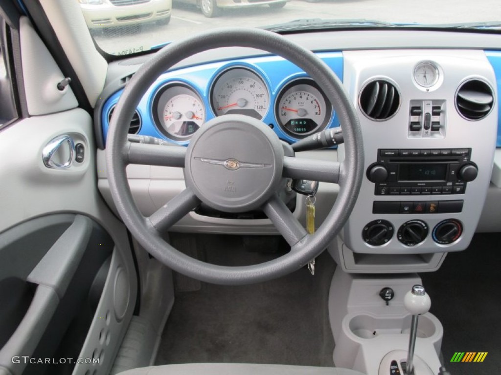 2008 Chrysler PT Cruiser LX Pastel Slate Gray Dashboard Photo #62216491