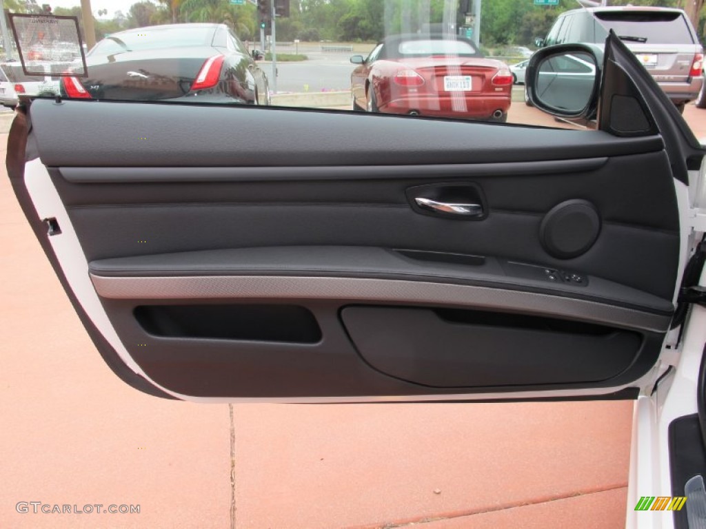 2012 BMW 3 Series 335i Coupe Black Door Panel Photo #62217943