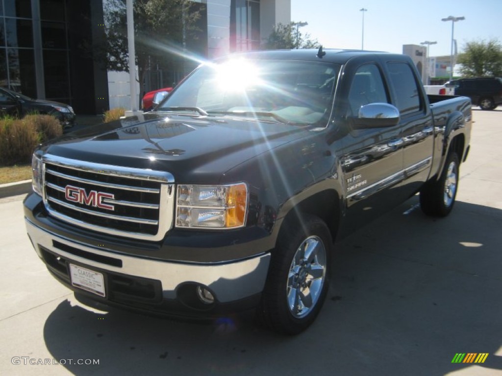 2012 Sierra 1500 SLE Crew Cab - Onyx Black / Ebony photo #1