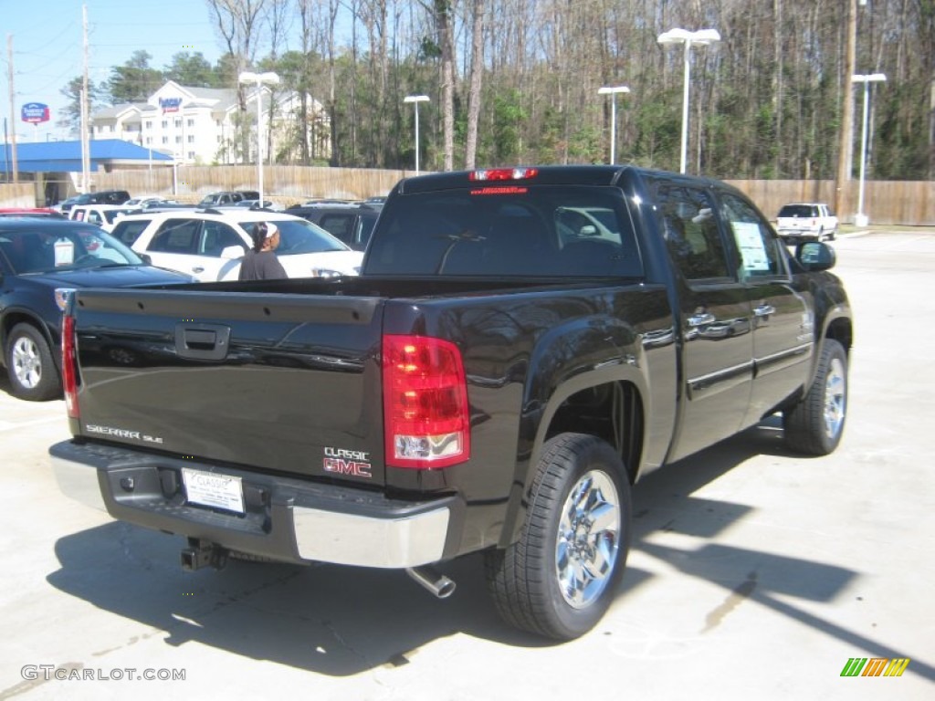 2012 Sierra 1500 SLE Crew Cab - Onyx Black / Ebony photo #5