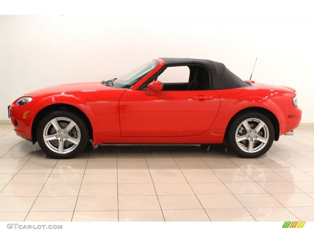 True Red 2008 Mazda MX-5 Miata Sport Roadster Exterior Photo #62218652