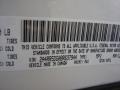 PW1: Stone White 2011 Chrysler Town & Country Touring Color Code
