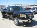 Front 3/4 View of 2012 Sierra 3500HD SLE Crew Cab Dually