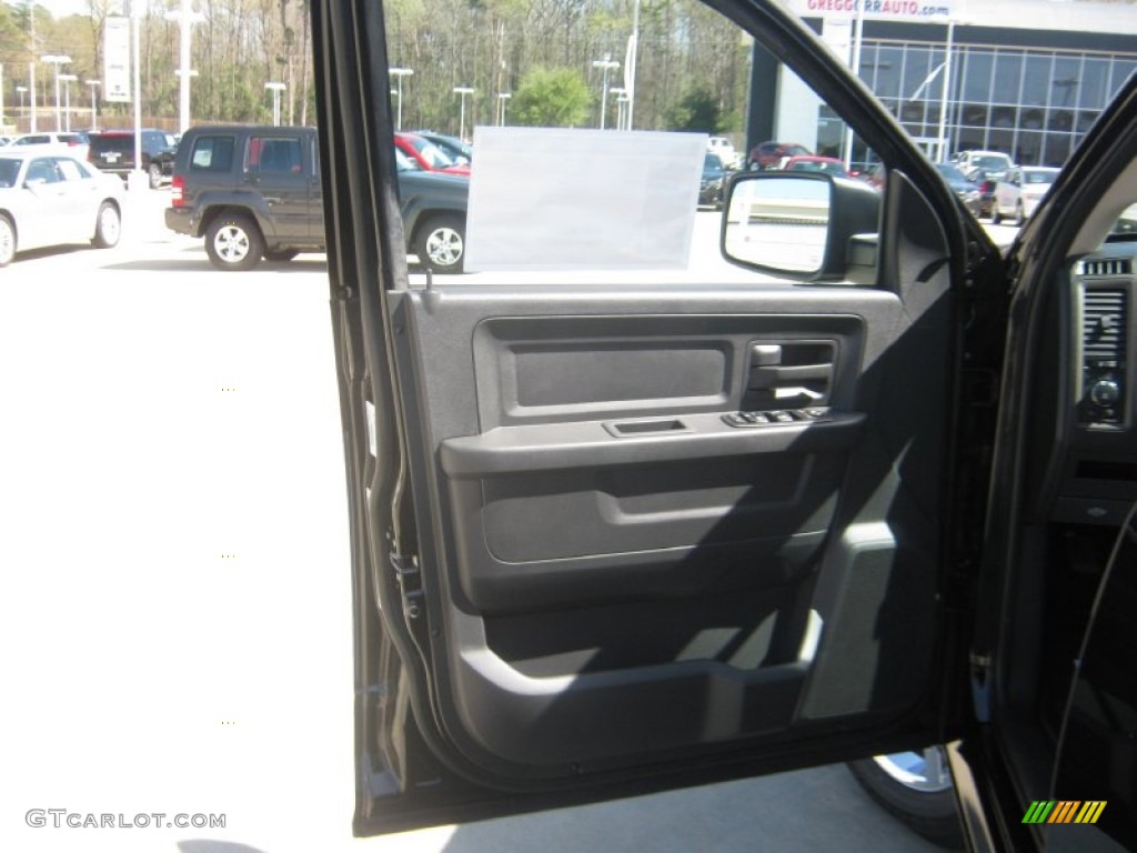 2012 Ram 1500 Express Quad Cab 4x4 - Black / Dark Slate Gray/Medium Graystone photo #15