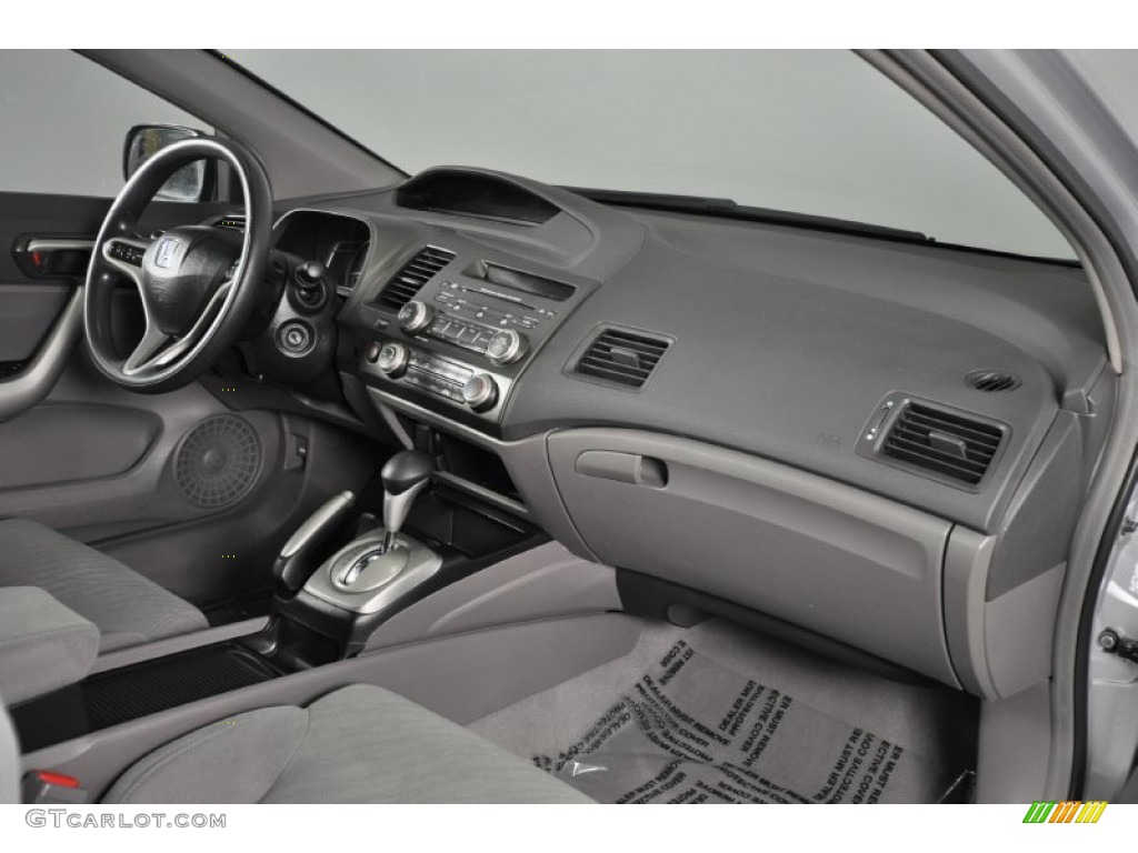 2009 Honda Civic EX Coupe Gray Dashboard Photo #62219662