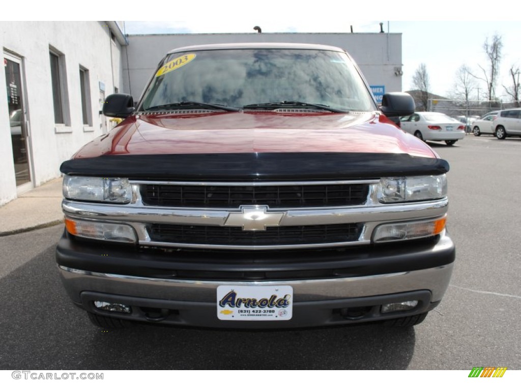 2003 Suburban 1500 LS 4x4 - Redfire Metallic / Gray/Dark Charcoal photo #2