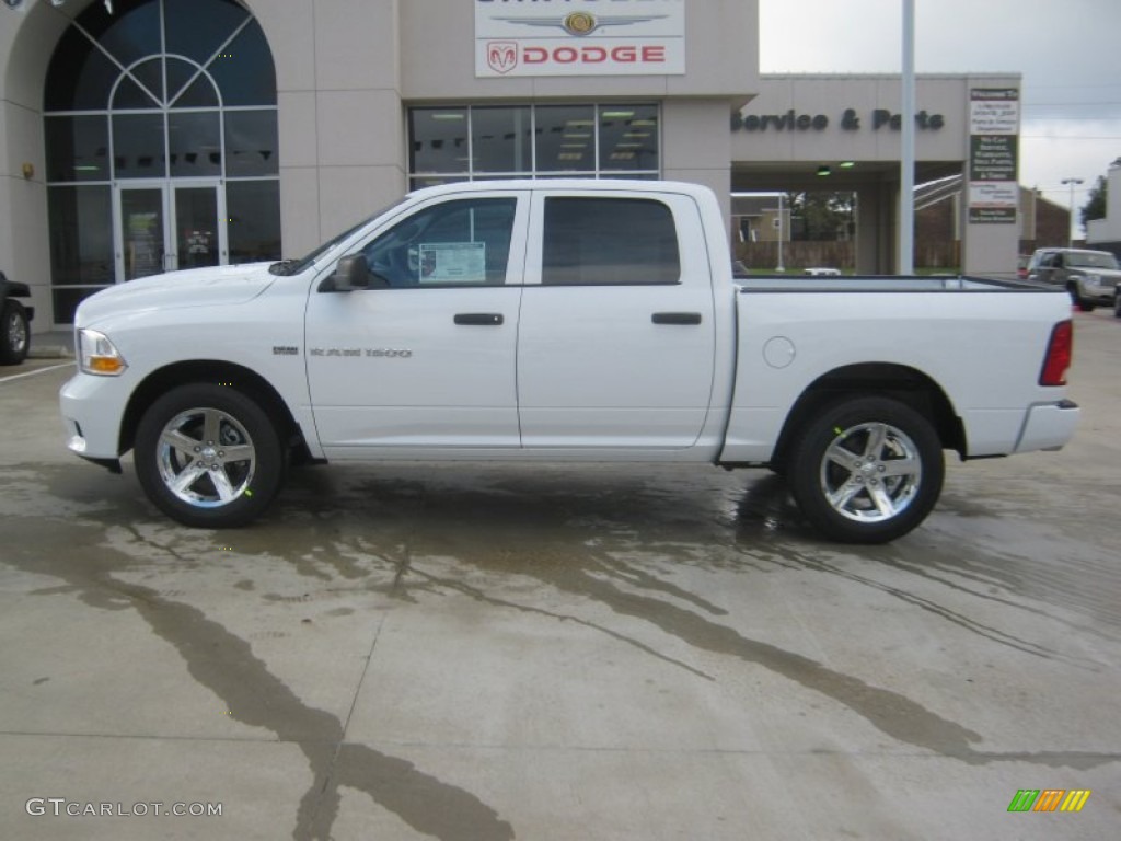 2012 Ram 1500 Express Crew Cab - Bright White / Dark Slate Gray/Medium Graystone photo #2