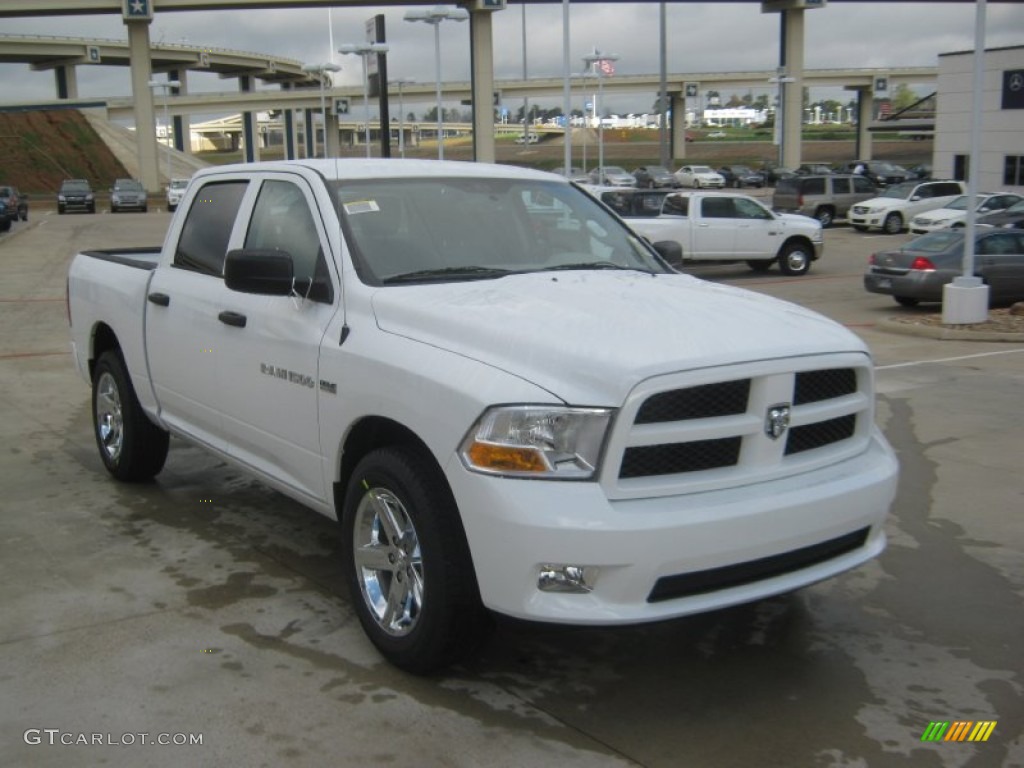 2012 Ram 1500 Express Crew Cab - Bright White / Dark Slate Gray/Medium Graystone photo #7