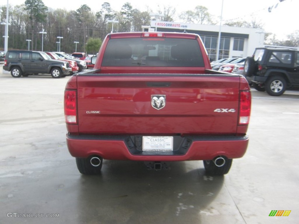 2012 Ram 1500 Express Crew Cab 4x4 - Deep Cherry Red Crystal Pearl / Dark Slate Gray/Medium Graystone photo #4